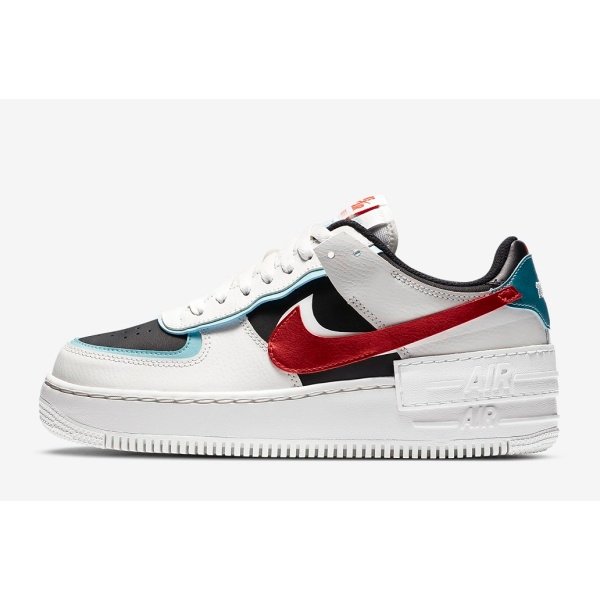 Nike Air Force Shadow White Black Red