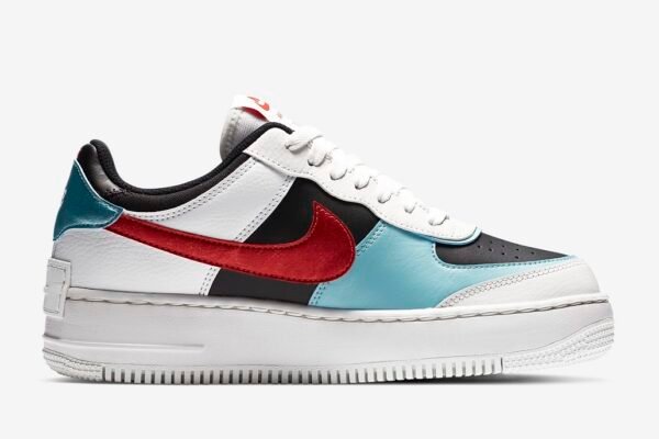 Nike Air Force Shadow White Black Red - Imagen 2