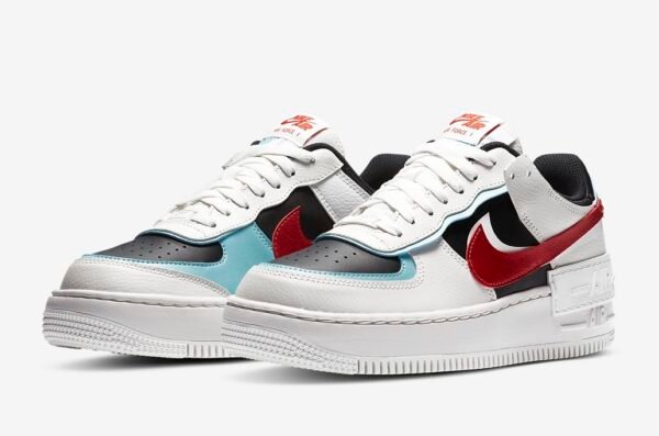 Nike Air Force Shadow White Black Red - Imagen 3