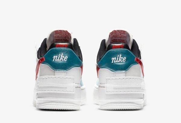 Nike Air Force Shadow White Black Red - Imagen 4