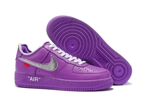 Nike Air Force X Off White 20 Lila - Imagen 2