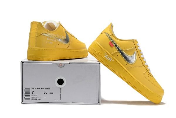 Nike Air Force X Off White 20 Mustard - Imagen 4