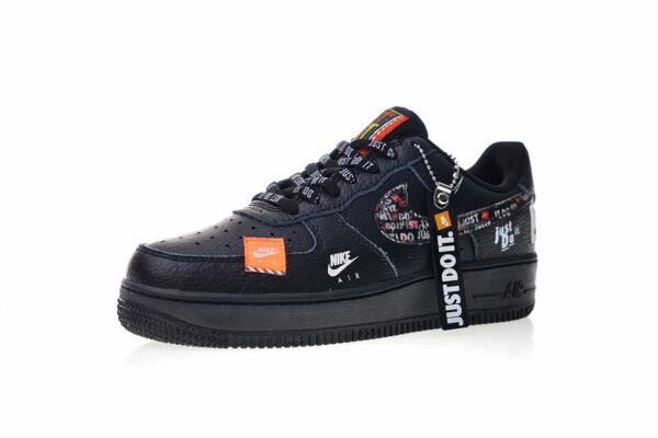 Nike Air Force «Just do it» Negras - Imagen 2