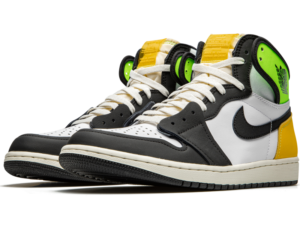 Nike Air Jordan 1 Retro High White Black Volt University Gold