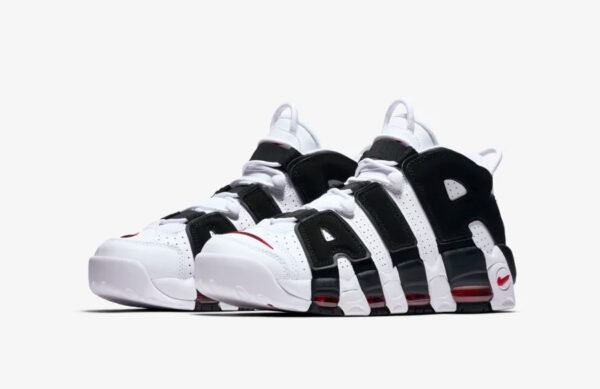 Nike Air More Uptempo White Black Red - Imagen 3