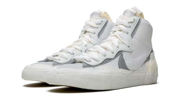 Nike Blazer Mid Sacai White Grey - Imagen 2