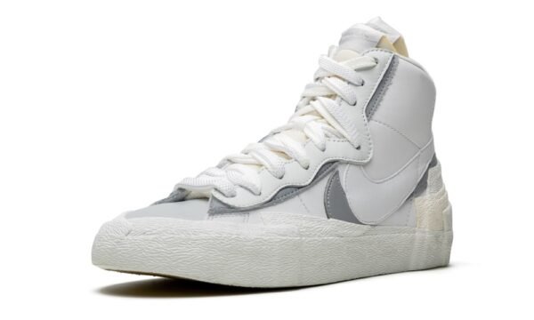 Nike Blazer Mid Sacai White Grey - Imagen 4