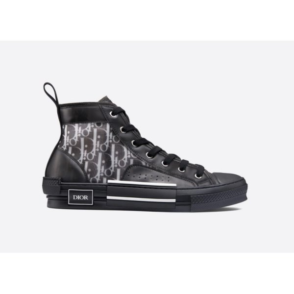 High Dior Oblique B23 Black Leather