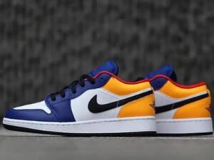 Jordan 1 Low White Navy Yellow
