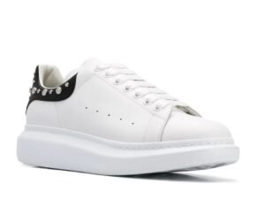 ALEXANDER MCQUEEN Sole White Black Taks
