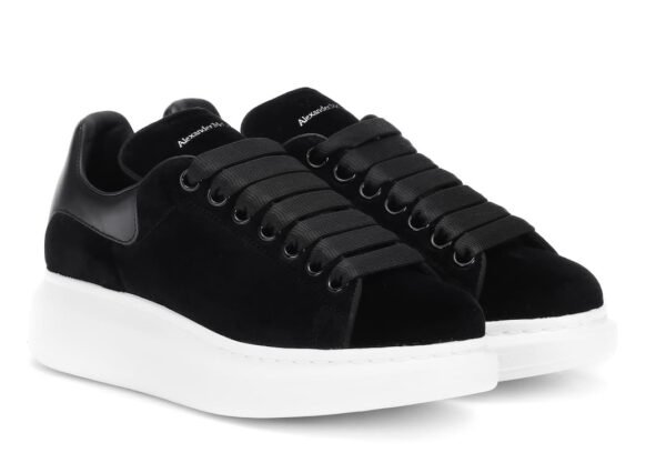 Alexander McQueen Sole Velvet Black - Imagen 5