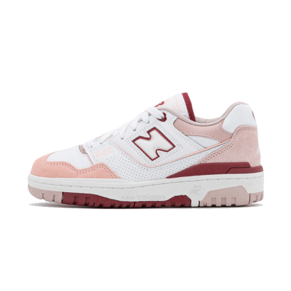 New Balance 550 White Scarlet Pink