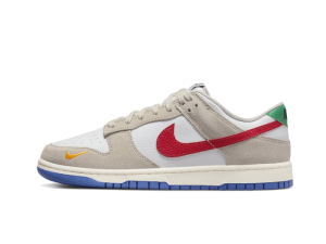 Nike Dunk Low Light Iron Ore Red Blue