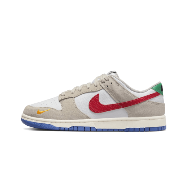Nike Dunk Low Light Iron Ore Red Blue