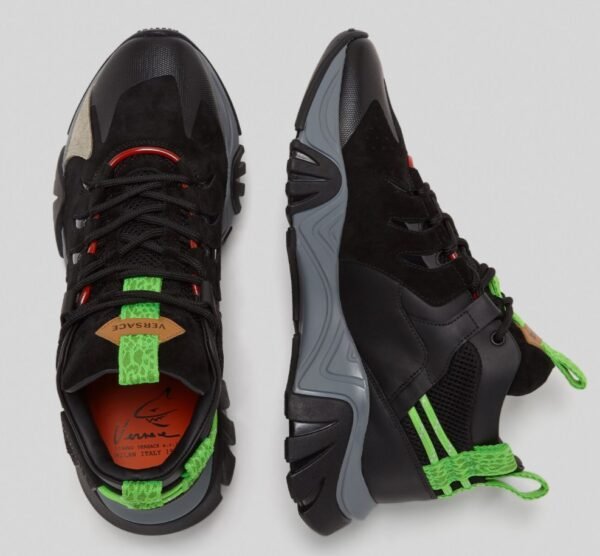Versace Squalo Trainers Grey - Imagen 3