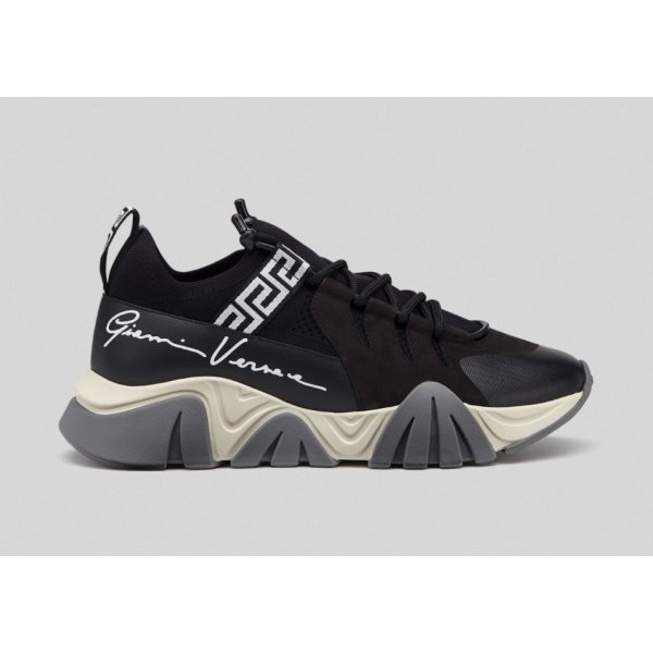 Versace Squalo trainers Knit Black