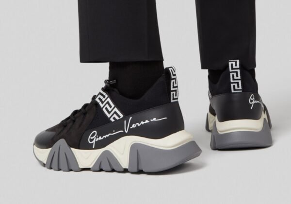 Versace Squalo trainers Knit Black - Imagen 2
