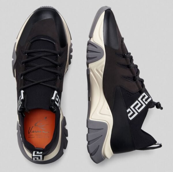 Versace Squalo trainers Knit Black - Imagen 3