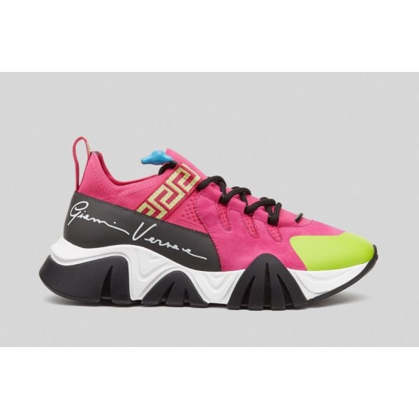 Versace Squalo Trainers Knit Pink
