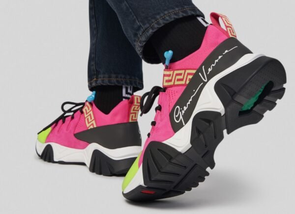 Versace Squalo Trainers Knit Pink - Imagen 2