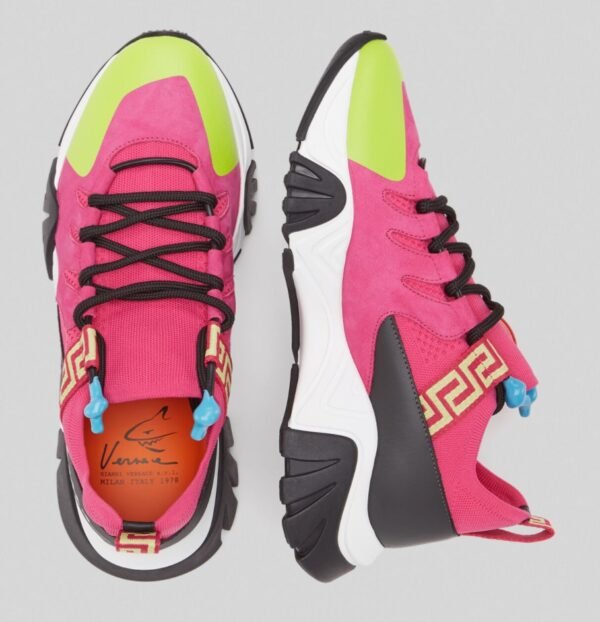 Versace Squalo Trainers Knit Pink - Imagen 3