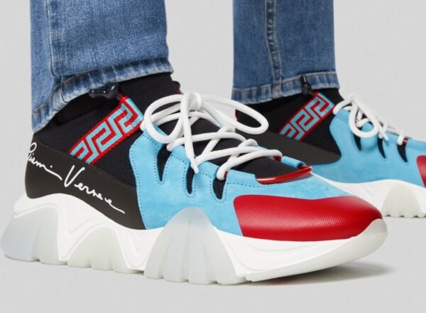Versace Squalo Trainers Knit Print - Imagen 2