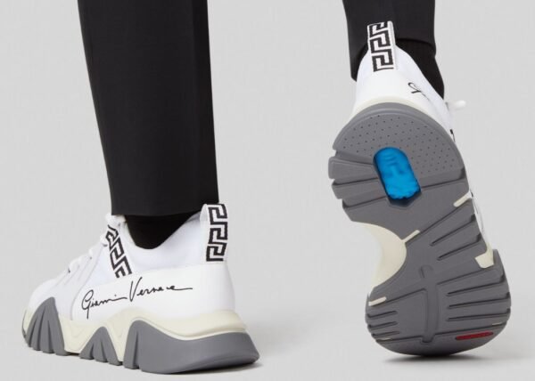 Versace Squalo Trainers Knit White - Imagen 2
