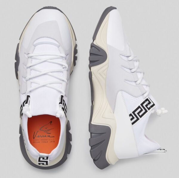 Versace Squalo Trainers Knit White - Imagen 3