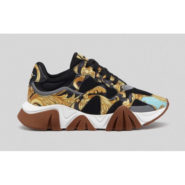 Versace Squalo Trainers Print Barocco