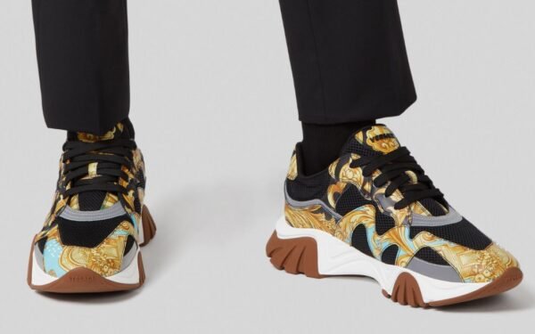Versace Squalo Trainers Print Barocco - Imagen 2