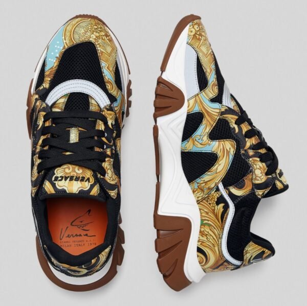 Versace Squalo Trainers Print Barocco - Imagen 3
