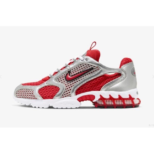 St?ssy x Nike Air Zoom Spiridon cage 2 Red