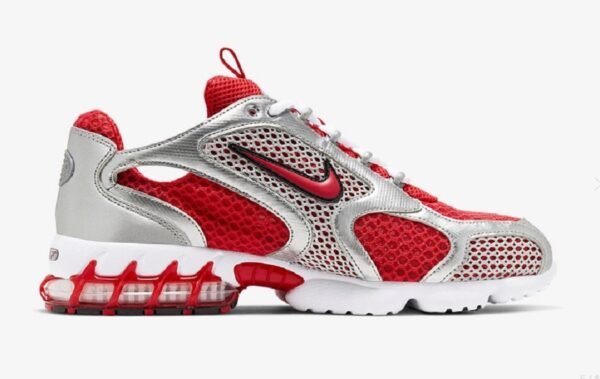 St?ssy x Nike Air Zoom Spiridon cage 2 Red - Imagen 3