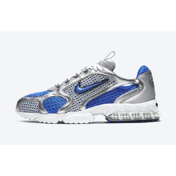 St?ssi x Nike Air Zomm Spidiron Cage 2 Metalic Blue