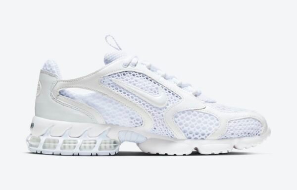 St?ssi x Nike Air Zomm Spidiron Cage 2 Triple White - Imagen 2