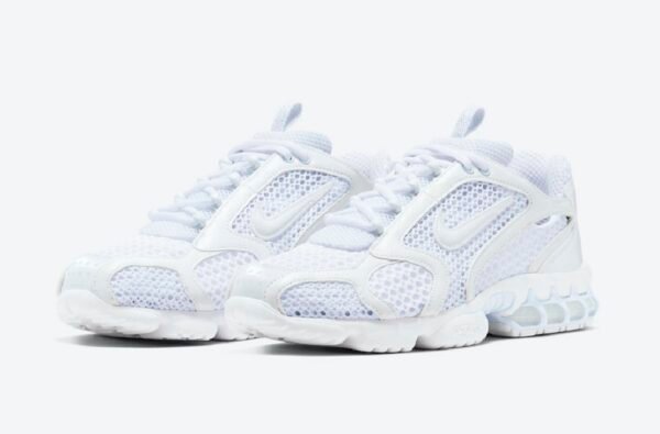 St?ssi x Nike Air Zomm Spidiron Cage 2 Triple White - Imagen 3