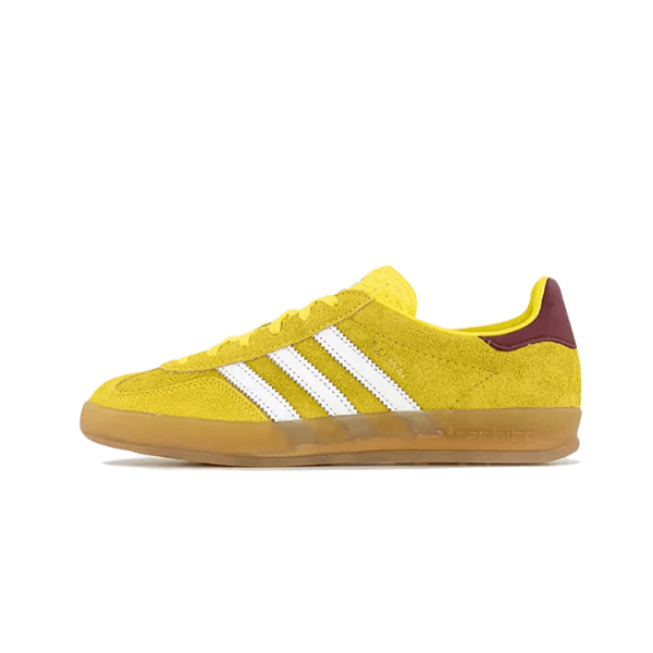 Adidas Gazelle Indoor Bright Yellow Burgundy