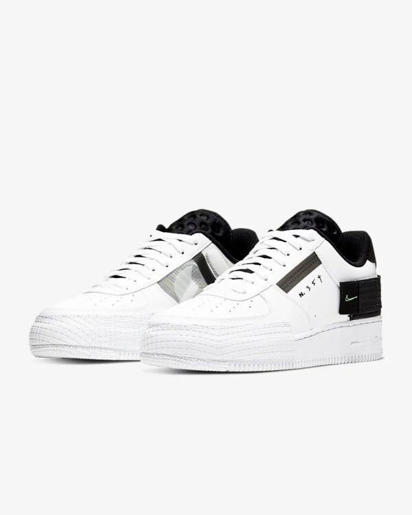 Nike Air Force Low Type Blancas y Negras - Imagen 3