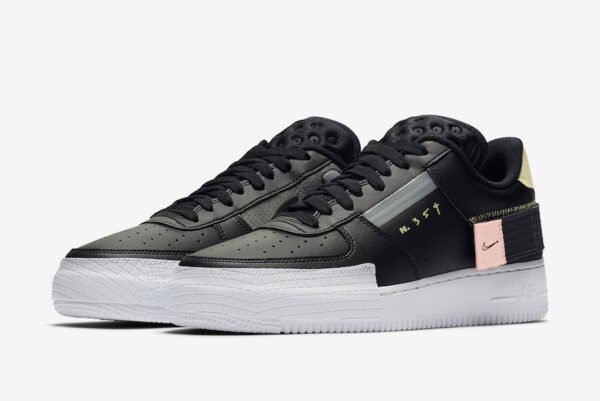 Nike Air Force Low Type Negras - Imagen 3