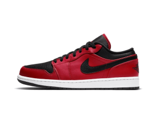 Air Jordan Air Jordan 1 Low Reverse Bred Pebbled Swoosh
