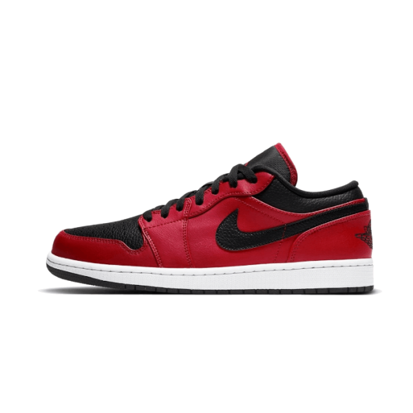 Air Jordan Air Jordan 1 Low Reverse Bred Pebbled Swoosh
