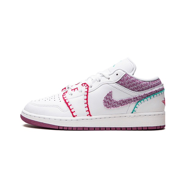 Air Jordan Air Jordan 1 Low White Light Bordeaux