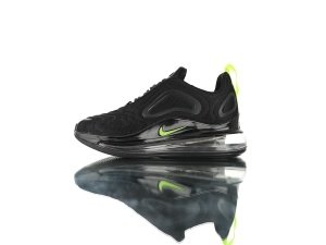 NIKE AIR MAX 720 NEGRAS LOGO AMARILLO