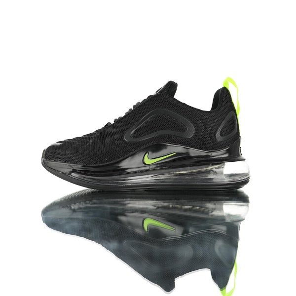 NIKE AIR MAX 720 NEGRAS LOGO AMARILLO