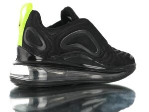 NIKE AIR MAX 720 NEGRAS LOGO AMARILLO