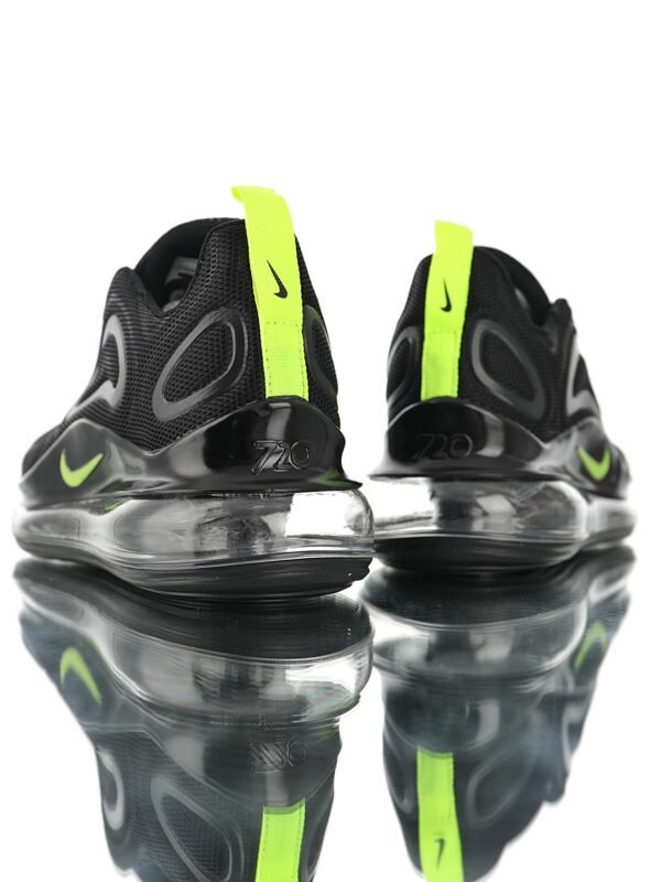 NIKE AIR MAX 720 NEGRAS LOGO AMARILLO - Imagen 5