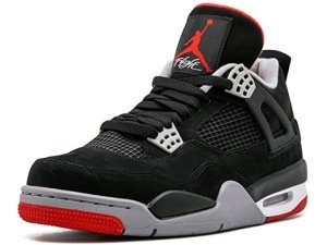 Nike Air Jordan 4 Negras (suela roja)