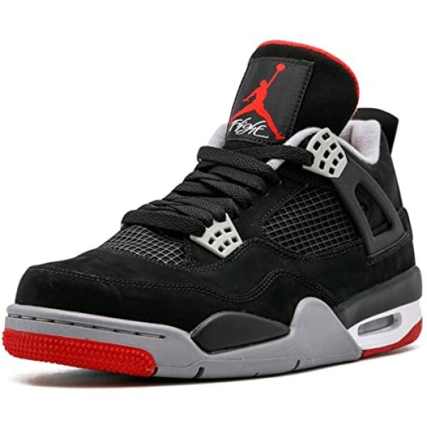 Nike Air Jordan 4 Negras (suela roja)