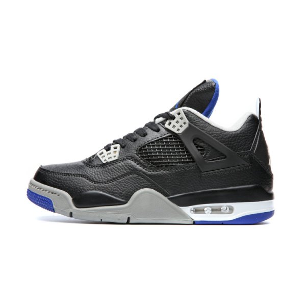 Nike Air Jordan 4 Negras (suela azul)