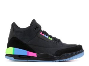 Nike Air Jordan 3 Negras y Multicolor